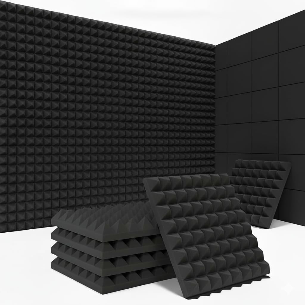 URBAN-X Pyramid Soundproofing Studio Acoustic Foam 1'x1' - 1